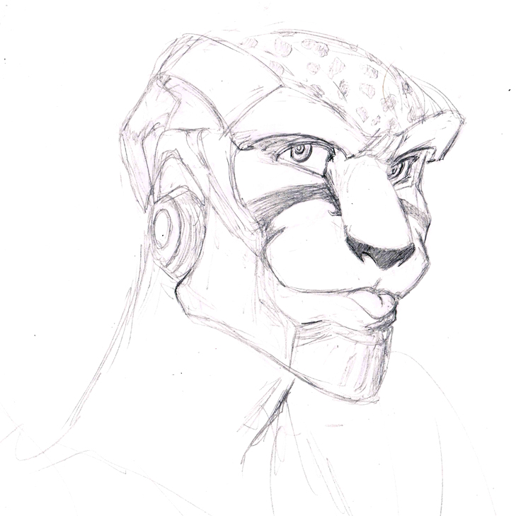 Beast Machines - Sketch - Cheetor blew a raspberry