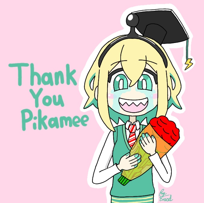 Pikamee's graduation fanart by MisterMagtataho on DeviantArt