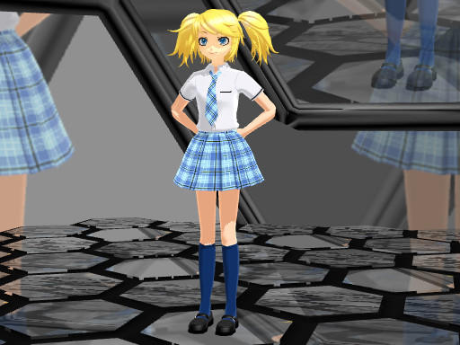 MMD Wip- Schoolgirl Rin by DanRoarr on DeviantArt
