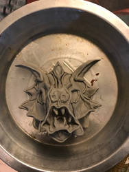 Clay Witcher Bat Medallion Concept