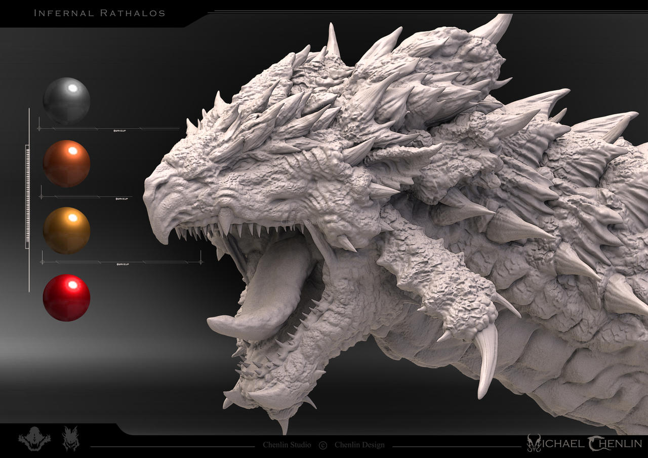 Infernal Rats Rathalos Infernal Version Pre- Render by chenlindesign on DeviantArt