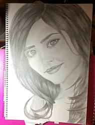 Finished drawing of Clara Oswald/Jenna Coleman