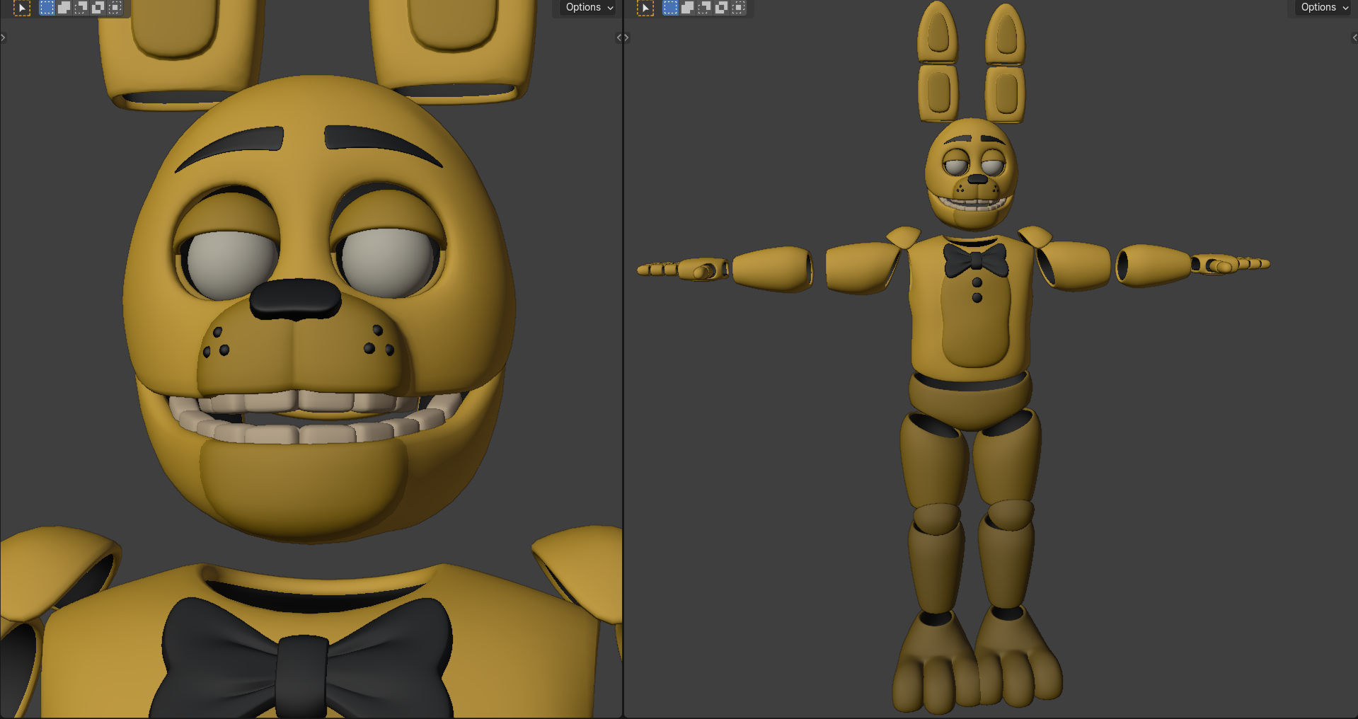 springbonnie v11 full body by xinottc on DeviantArt
