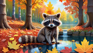 Autumn Racoon