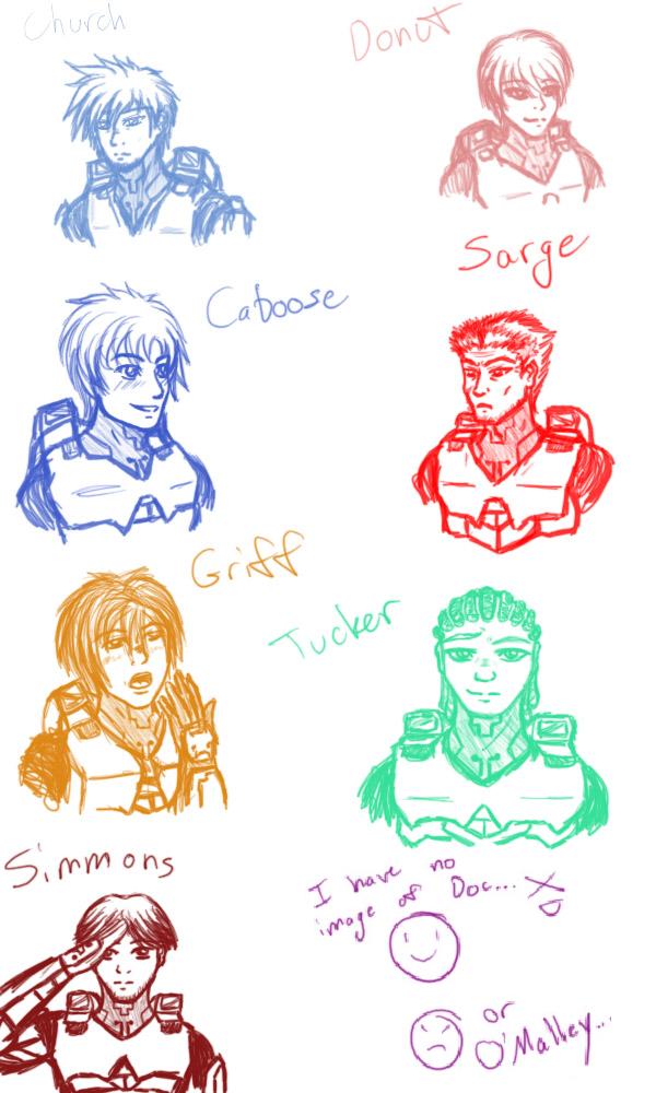 The Red vs Blue gang