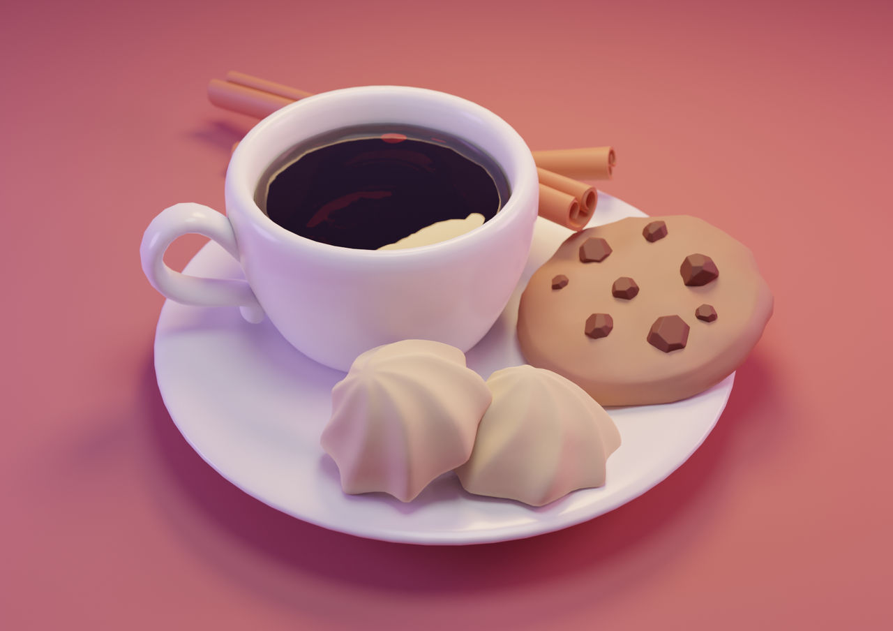 3D Coffee and Cookies Tutorial in Blender