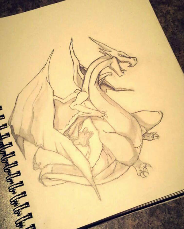 Charizard Writing charizard by masciocandi on DeviantArt