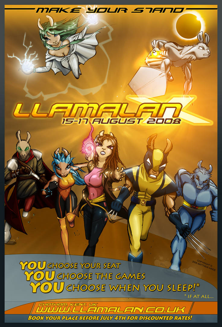 LlamaLAN 10 Poster by recurring