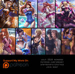 Patreon July 2018 Summary by Emerald--Weapon