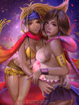 Rikku x Yuna by Emerald--Weapon