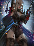 Aranea Highwind Lace ver by Emerald--Weapon