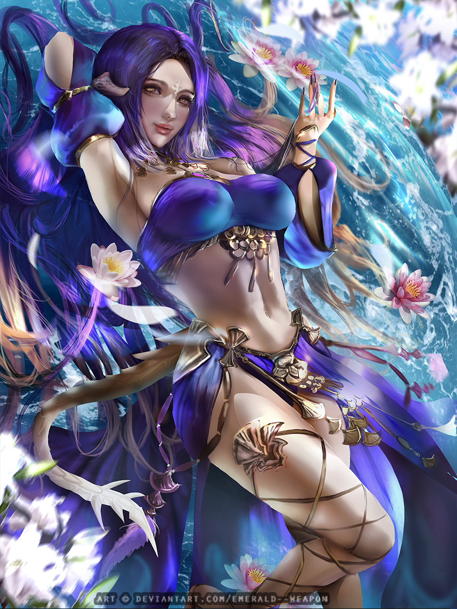 Au Ra Dancer alt background