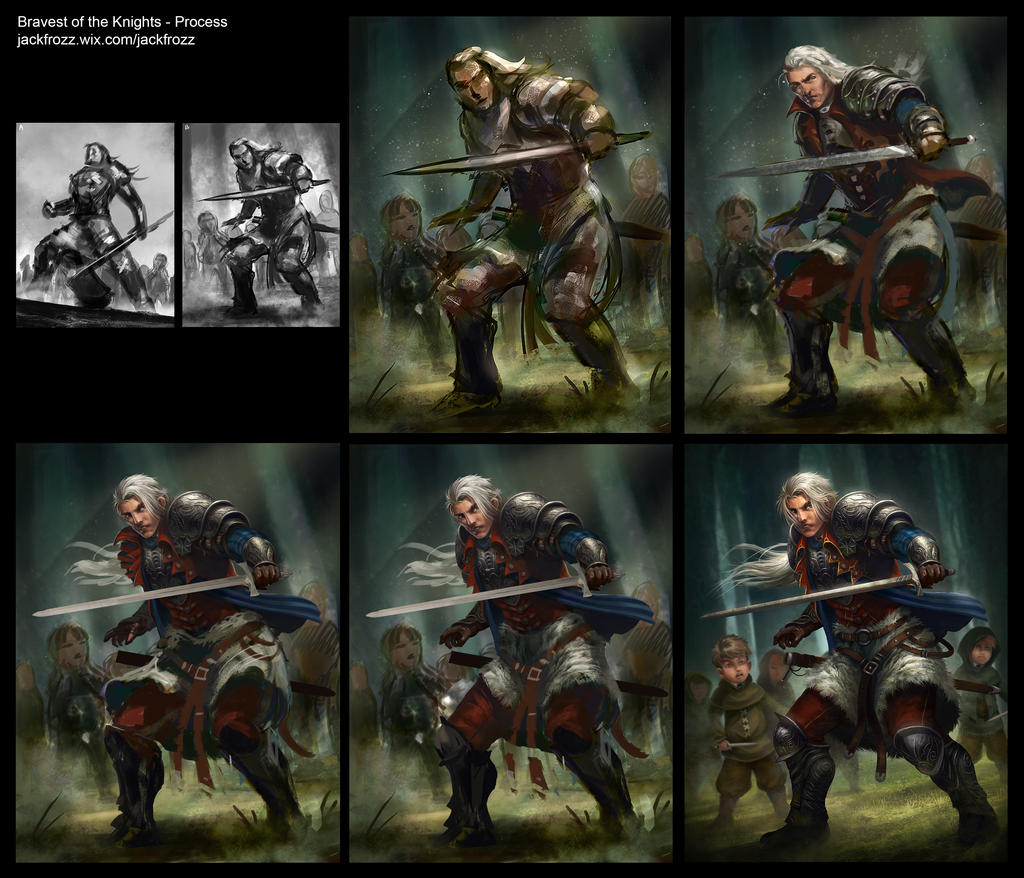 Bravest of the Knights - Process by jackfrozz on DeviantArt