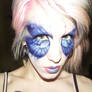blue butterfly makeup