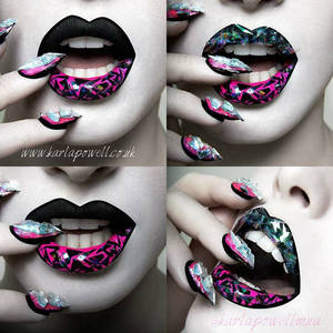 Karla Powell - Broken Glass lip series
