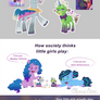 Senor Butterscotch And Madame Taffytail As Ponies