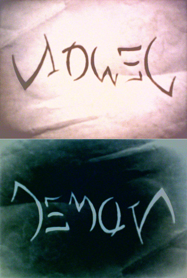 Angel - Demon 'ambigram'