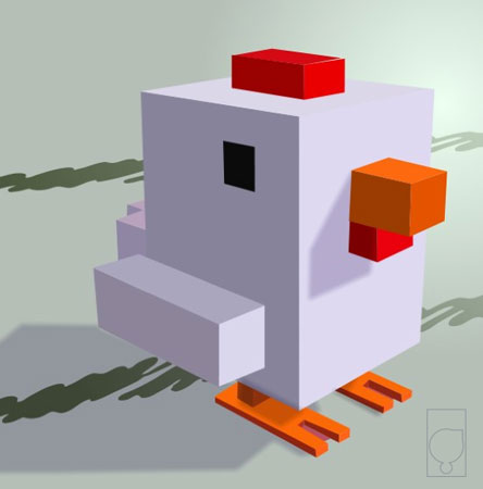 Poly Block Chicken Low poly chicken by GaryDavidBouton on DeviantArt