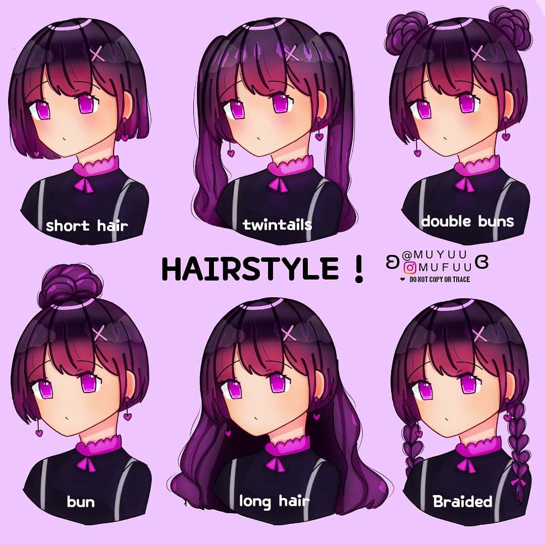 hairstyle uwu by Muyuumufuu on DeviantArt