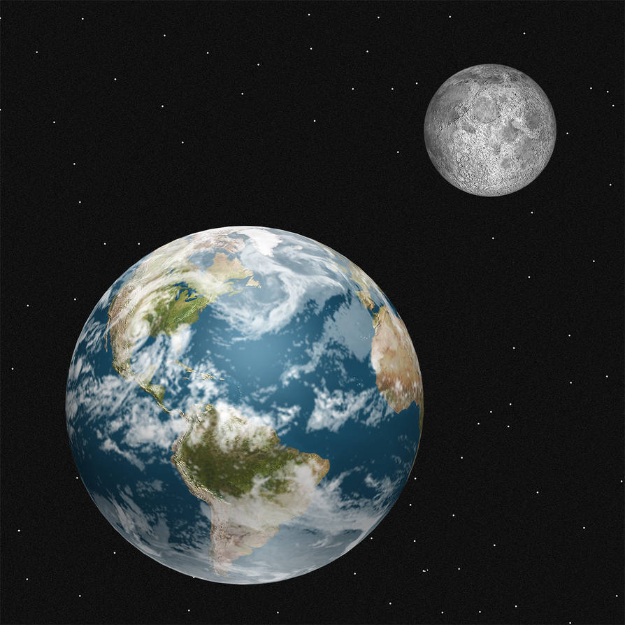 Simple Earth And Moon By EbooksAsArt On DeviantArt simple-earth-and-moon-by-ebooksasart-on-deviantart
