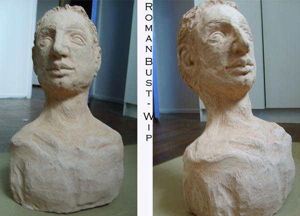 Roman Bust WIP by Lady-Delerith on DeviantArt