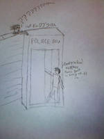 Hanging off a TARDIS -- sketch