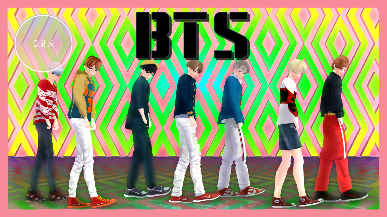 mmd bts dna dl by wvr3031 on