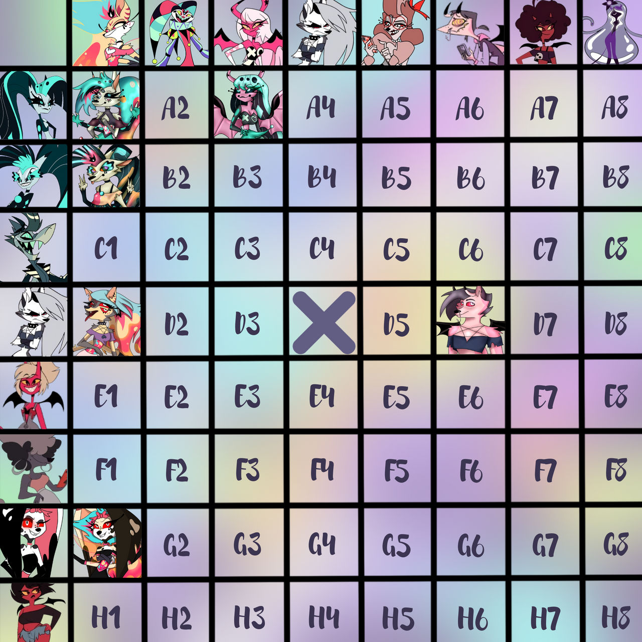Helluva Boss Grid by Anelixa on DeviantArt