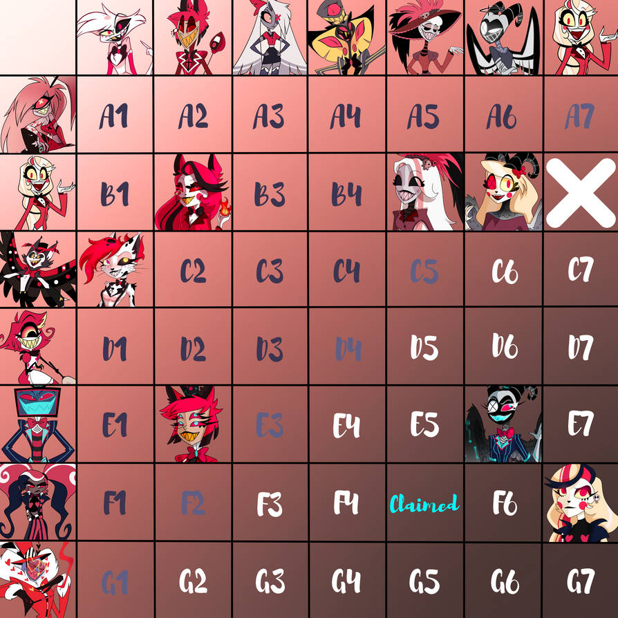 Hazbin Hotel Grid by Anelixa on DeviantArt