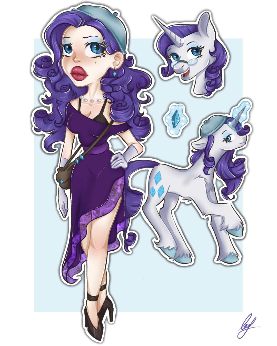 Deviantart Future Rarity Rarity Redesign by Anelixa on DeviantArt