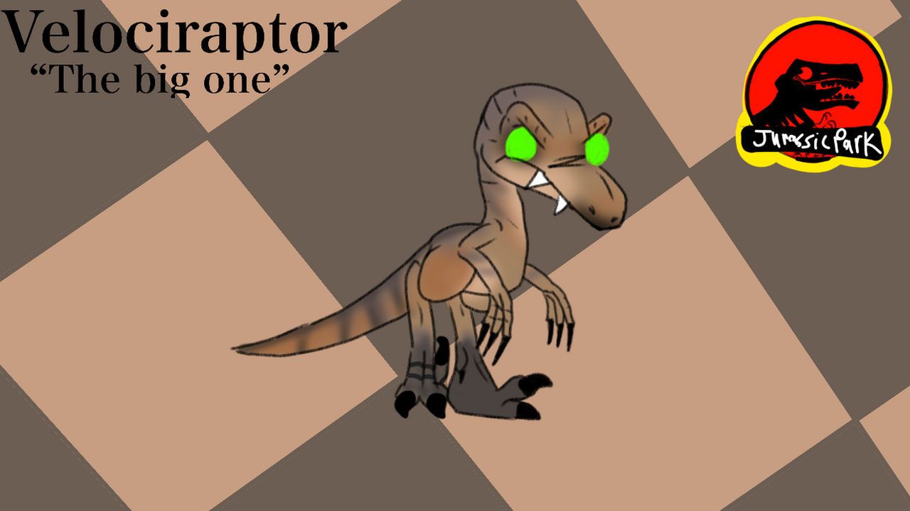 Big One Raptor jurassic park velociraptor (the big one) by officalfnafnerd on DeviantArt