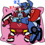 More Snoozing Optimus And Ratchet