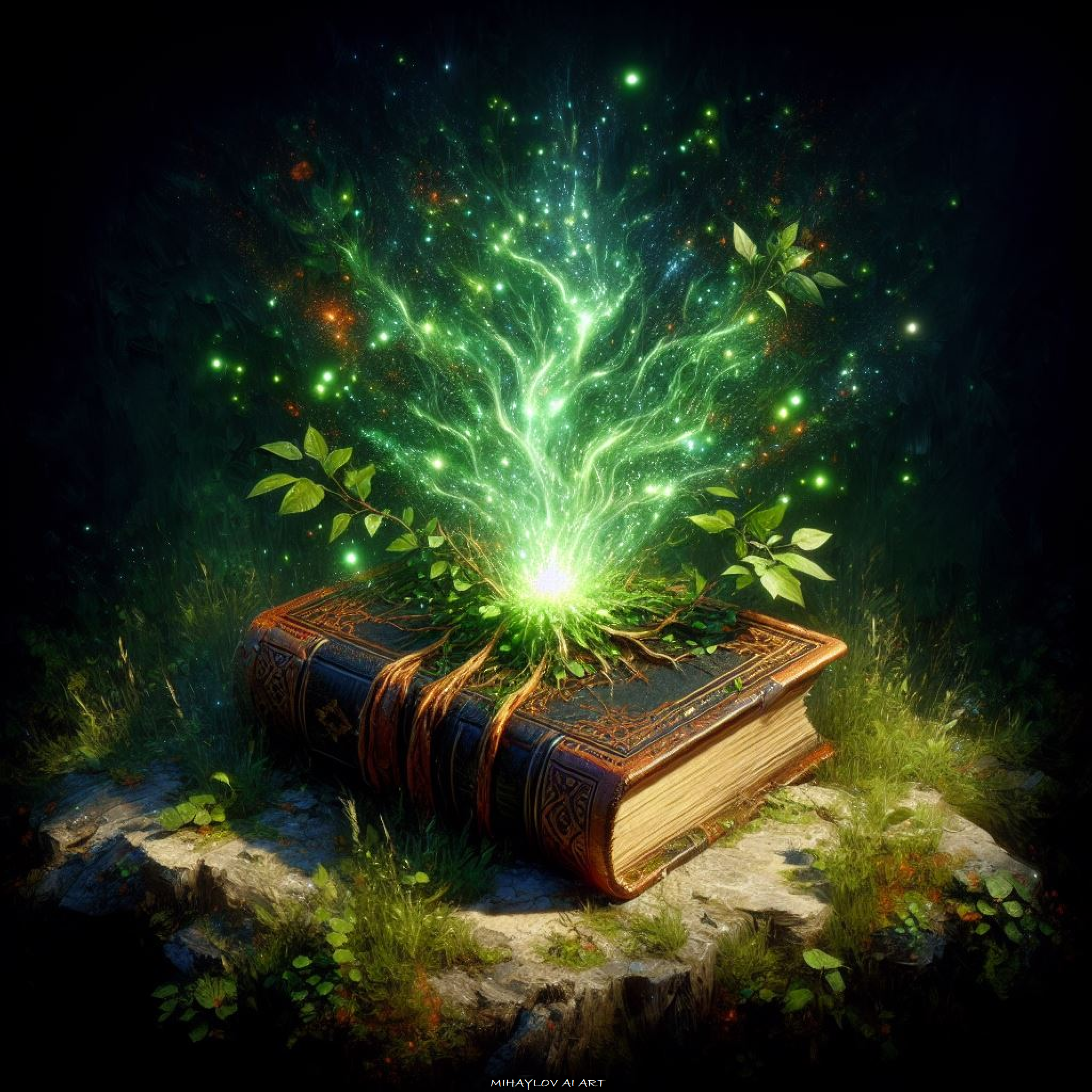 Neture Magic Tome of Nature Magic by Mihaylov-AI-Art on DeviantArt