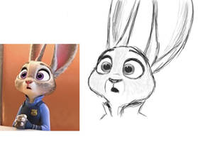 Judy from Zootopia Sketch #2