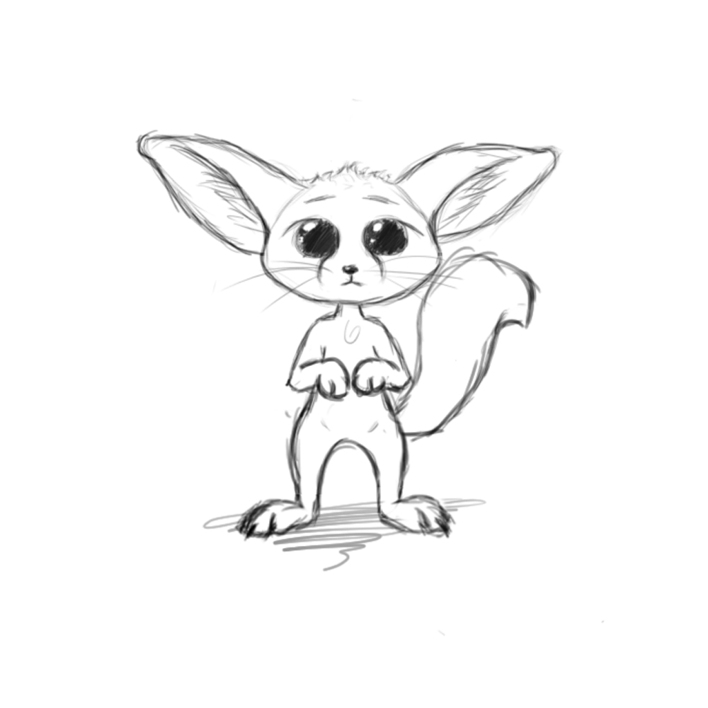 Fennec Fox Concept Sketch #1