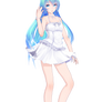 .:TDA HatsuneMiku Sakura White dress update DL:.