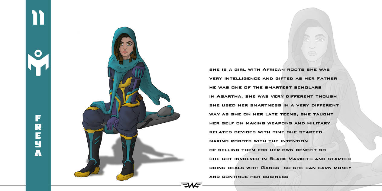 Freyda Freya character design by smadiart on DeviantArt