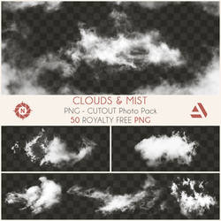 PNG Cutout Photo Pack: Clouds and Mist