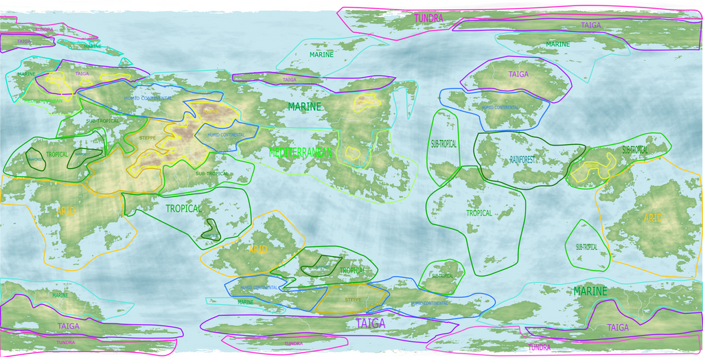 Climate Map Deviantart Climate Map by achesia on DeviantArt