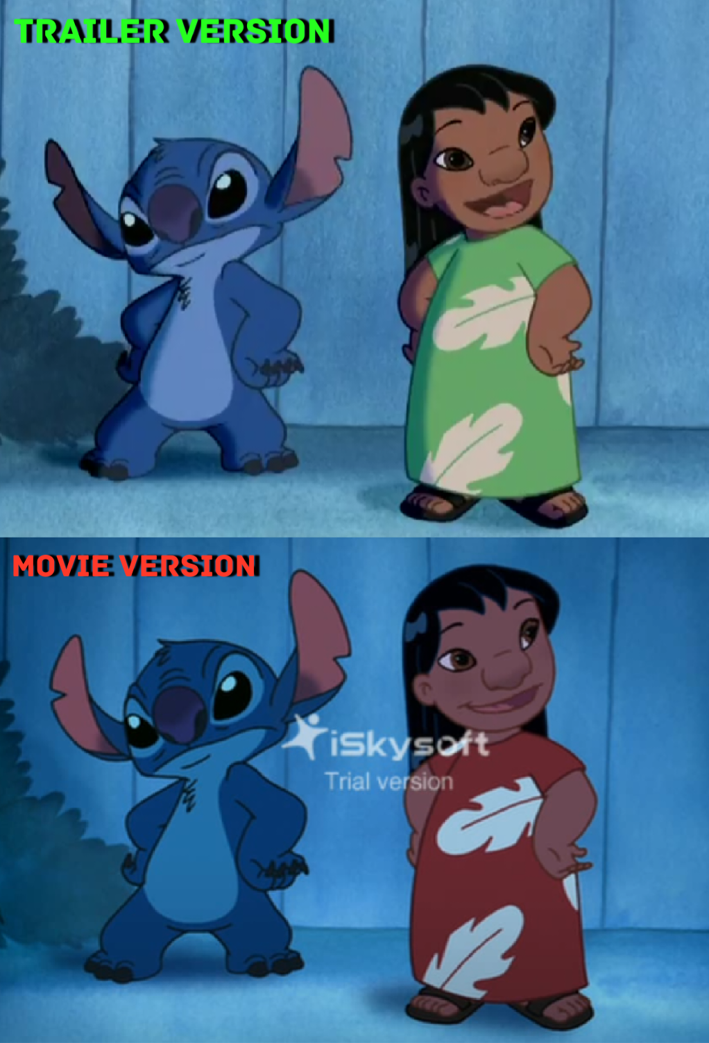 Stitch The Movie:Trailer vs Movie Versions!! by TerrebonneRobbi on ...