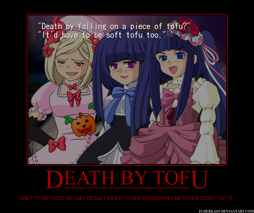 MotivPoster: Death By Tofu