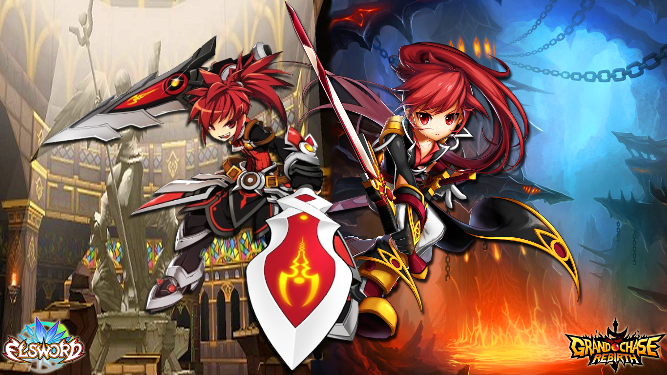 Grand Chase x Elsword Wallpaper