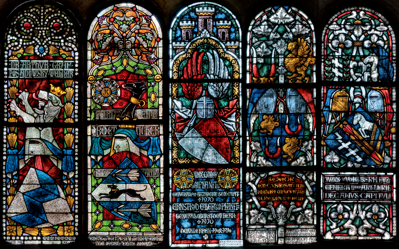 Church Window - Heraldry