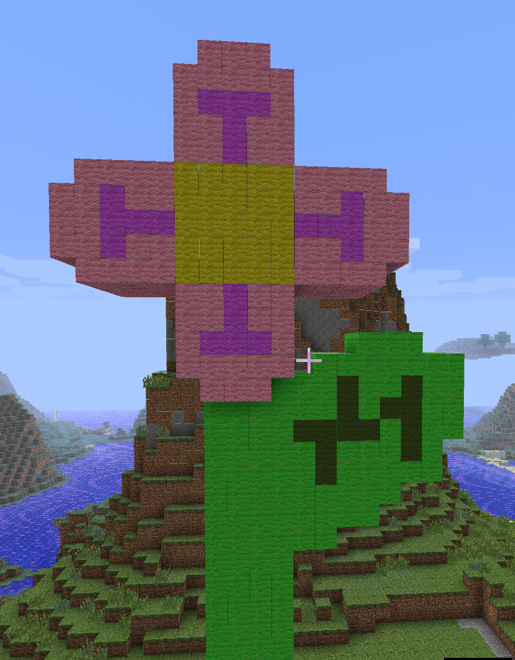 Flower Minecraft Art by CrystleWhiteWolf on DeviantArt