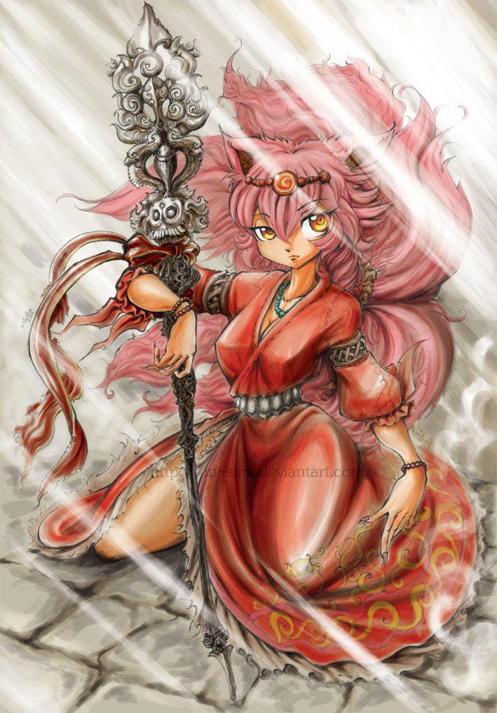 Deviantart Devi Devi and her staff by In-Sine on DeviantArt