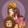 Durga chibi version