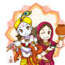 Sri Krishna and Radha