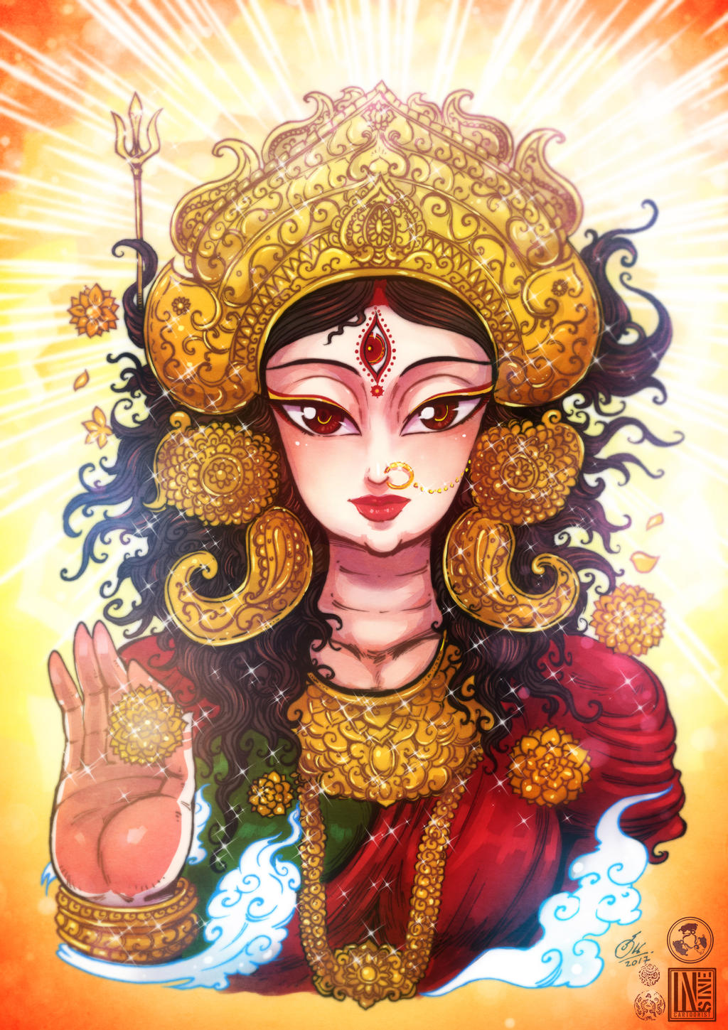Durga maa by In-Sine on DeviantArt Durga maa by In-Sine on DeviantArt