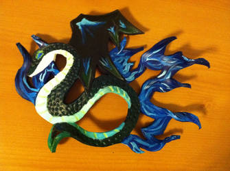 blue fire dragon