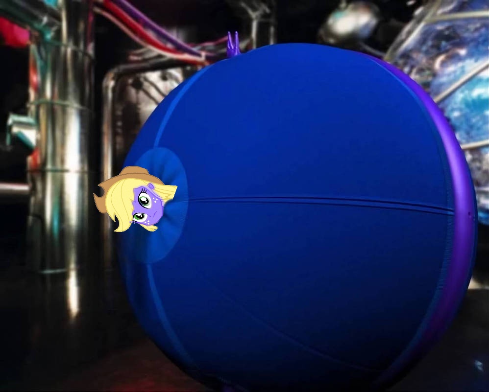 Mlp Inflation Blueberry Applejack Blueberry inflation 430 by inflationluan on DeviantArt